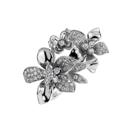 Prsten s diamanty Floral Envy