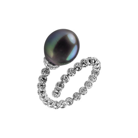 Prsten s perlou Balanced Pearl