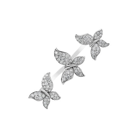 Prsten s diamanty Three Butterflies