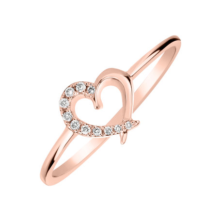 Prsten s diamanty Sparkling Heart