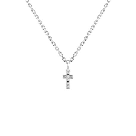 Přívěsek s diamanty Small Cross