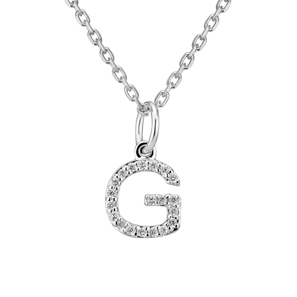 Přívěsek s diamanty Line Glitter  G