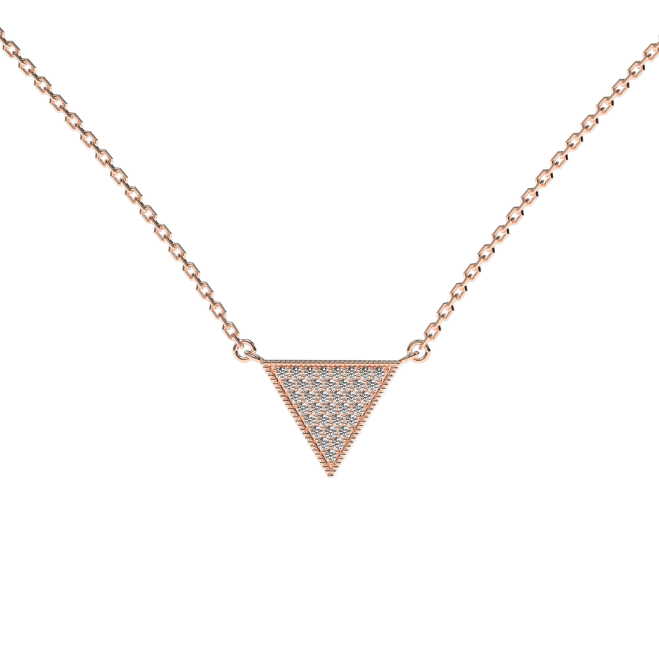 Náhrdelník s diamanty Sparkling Triangle