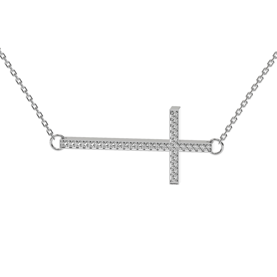 Náhrdelník s diamanty Cross