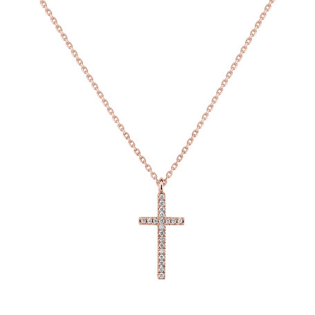 Náhrdelník s diamanty Shimmering Cross