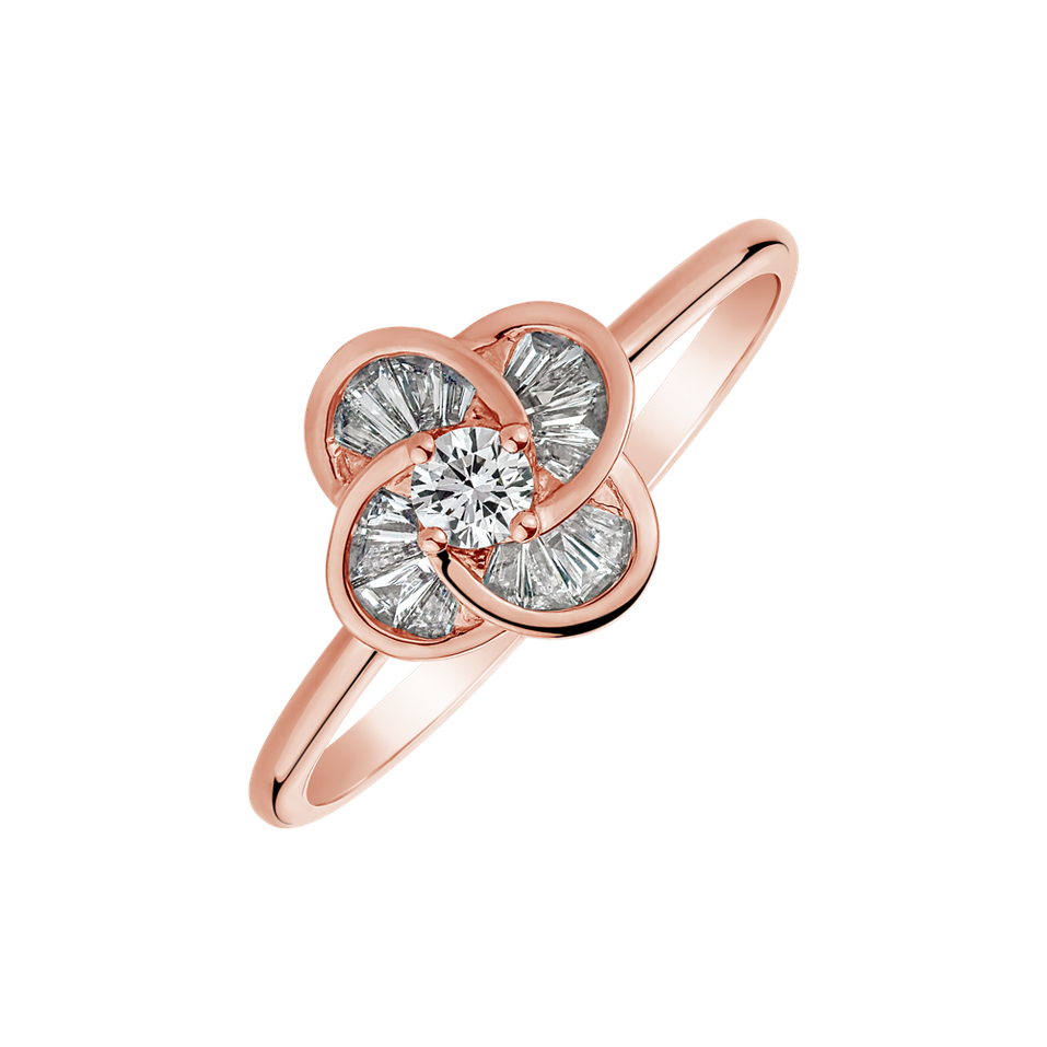 Prsten s diamanty Sparkling Blossom