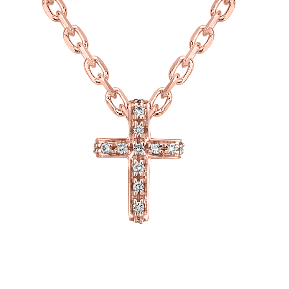 Přívěsek s diamanty Luxury Cross