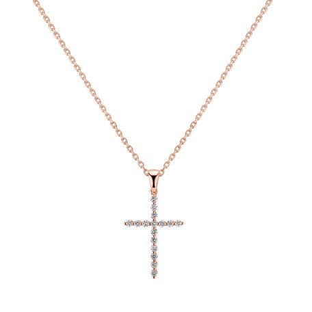 Přívěs s diamanty Serenity Cross