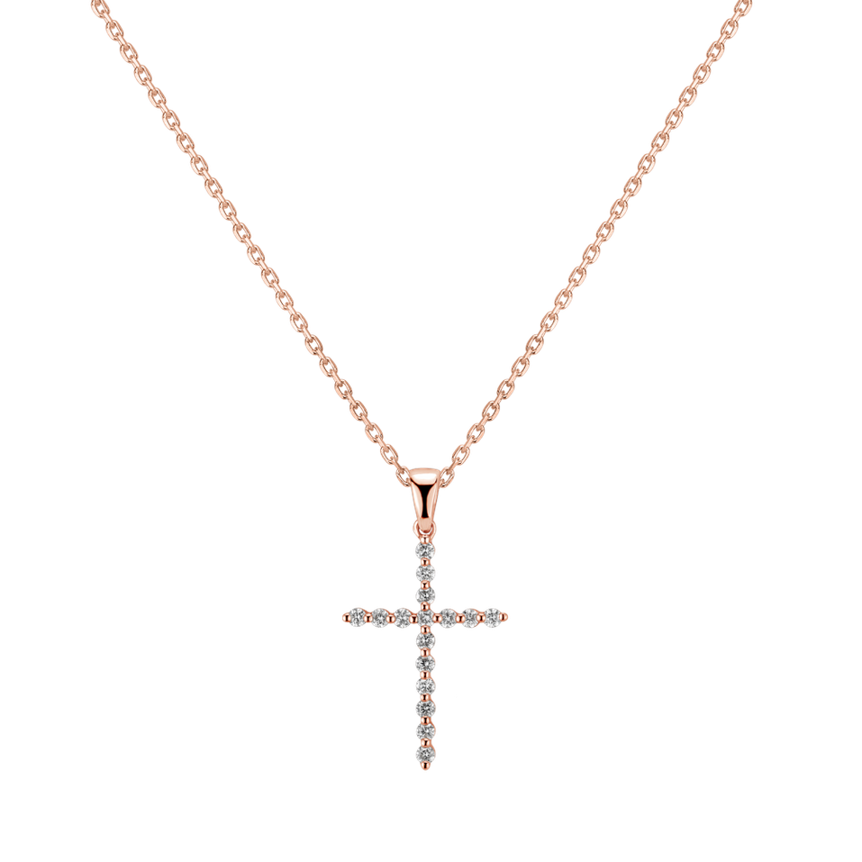 Přívěs s diamanty Serenity Cross