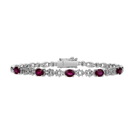 Náramek s diamanty a rubíny Ruby Duchess