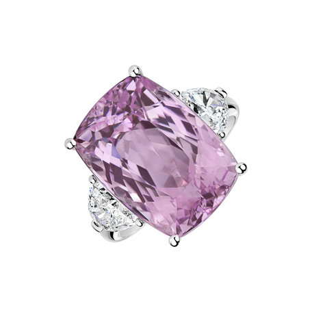 Prsten s diamanty a kunzitem Violet Ophelia