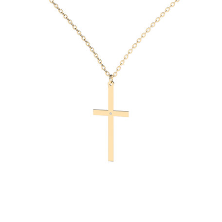 Náhrdelník s diamantem Cross