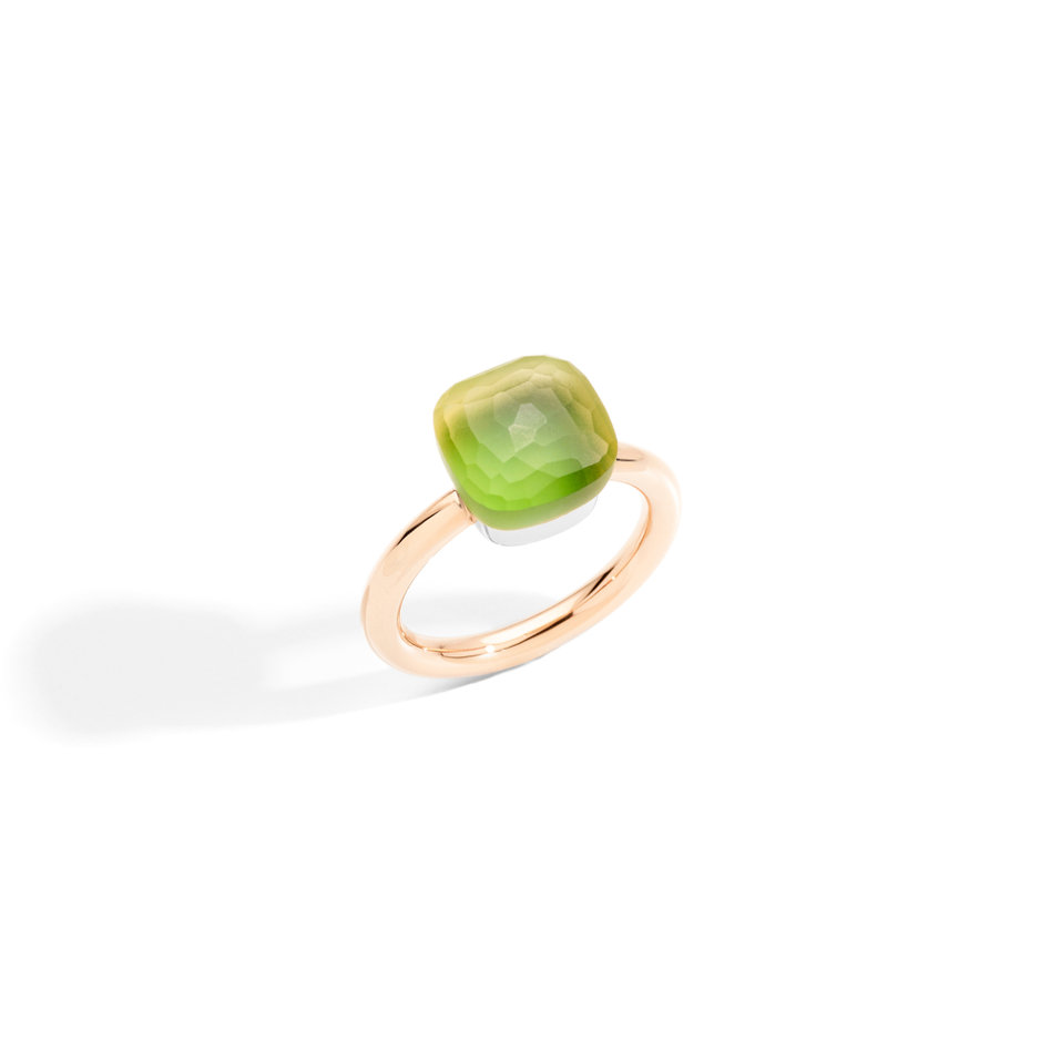 Prsten s quartzem a chalcedonem Nudo Ring