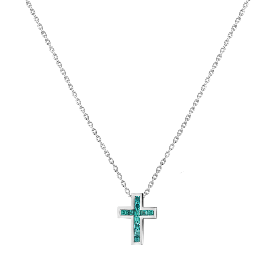 Náhrdelník s paraibou Cross Charm