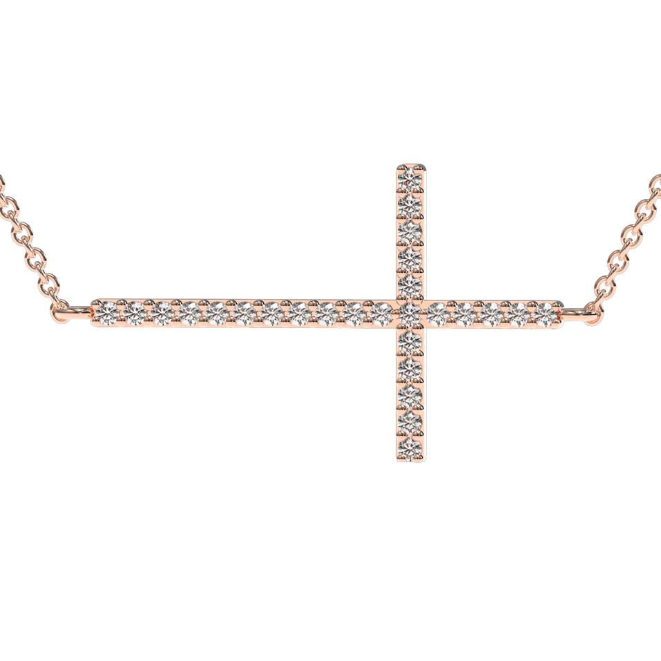 Náhrdelník s diamanty Cross