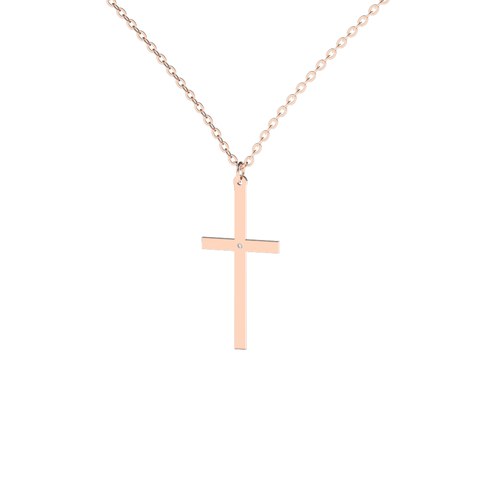 Náhrdelník s diamantem Cross