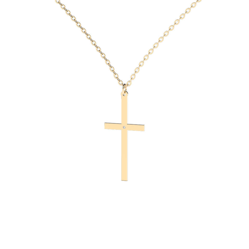 Náhrdelník s diamantem Cross